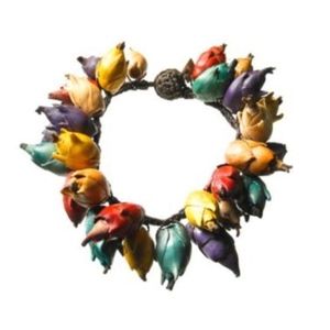 All-Natural REAL Multi-Seed Pod Bracelet -Brazil
